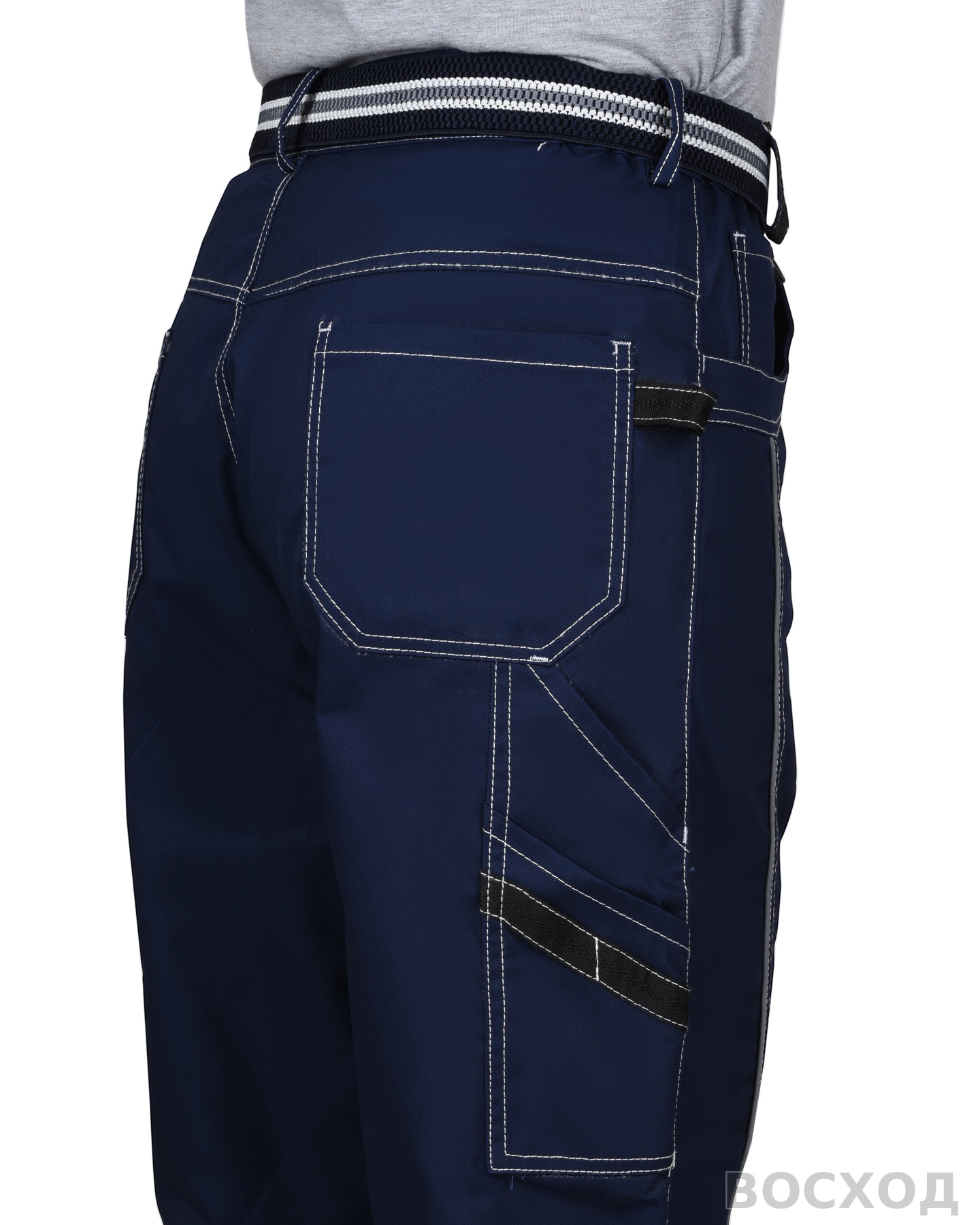 Костюм СИРИУС-ПРЕСТИЖ куртка, брюки, с черным и оранжевой отделкой