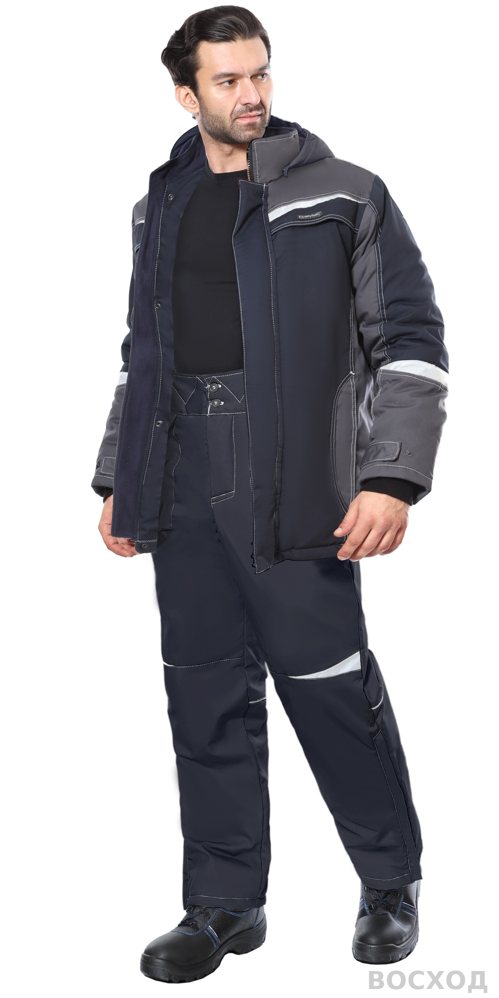 Костюм СИРИУС-ОЗОН куртка, брюки, с серым