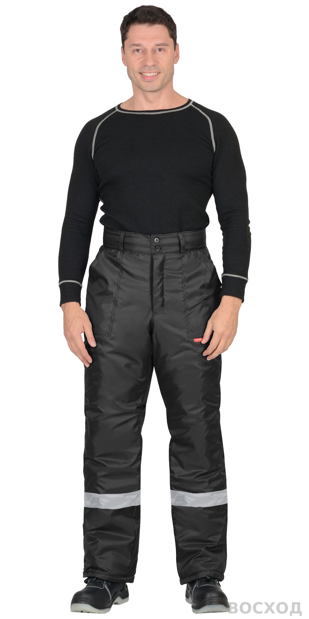Брюки СИРИУС-РОСТ черные с СОП