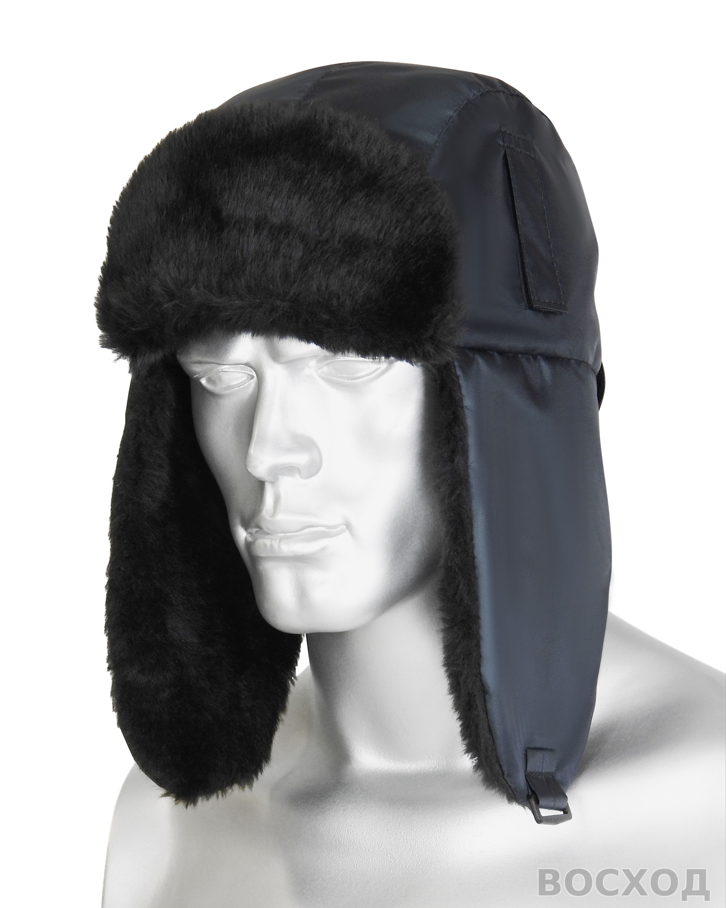 Шапка-ушанка "СИРИУС-ЕВРО т. серая - изображение 1