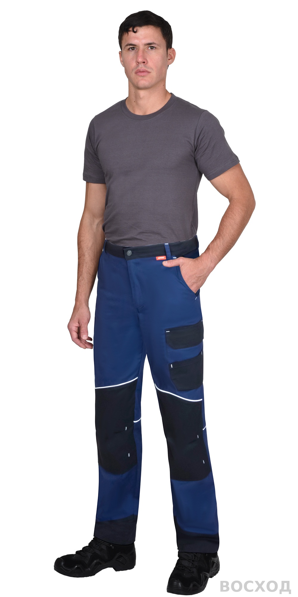 Брюки СИРИУС-АРКТИК с черным, тк. мех. стрейч