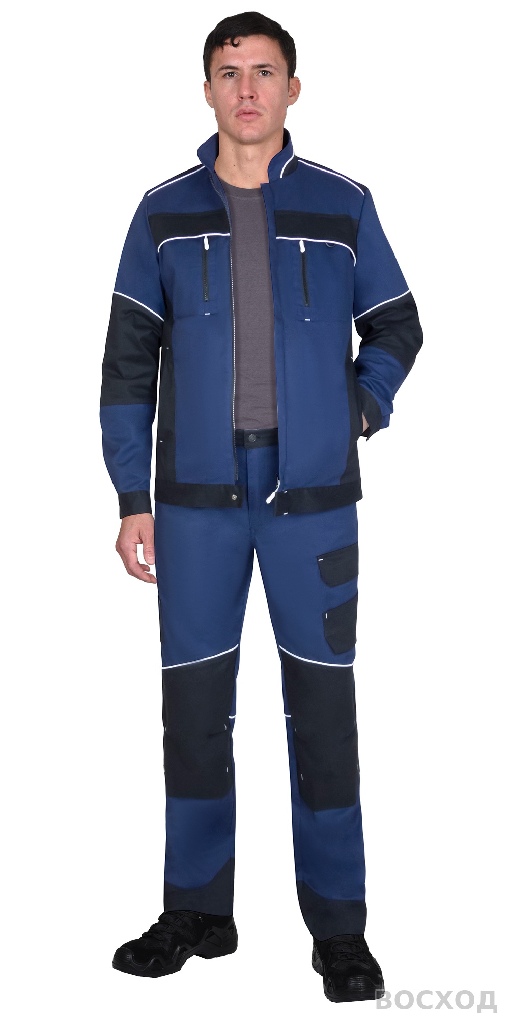 Костюм СИРИУС-АРКТИК куртка, брюки, с черным