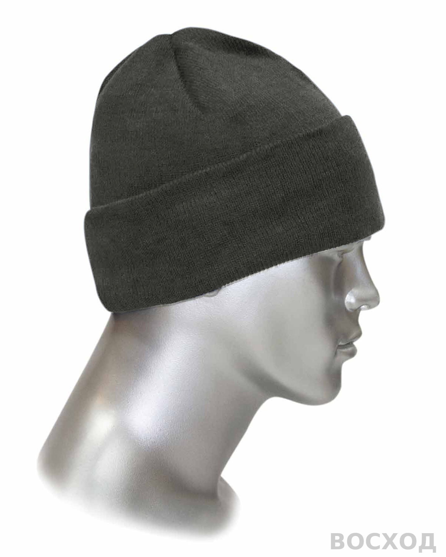 Шапка трикотажная серая