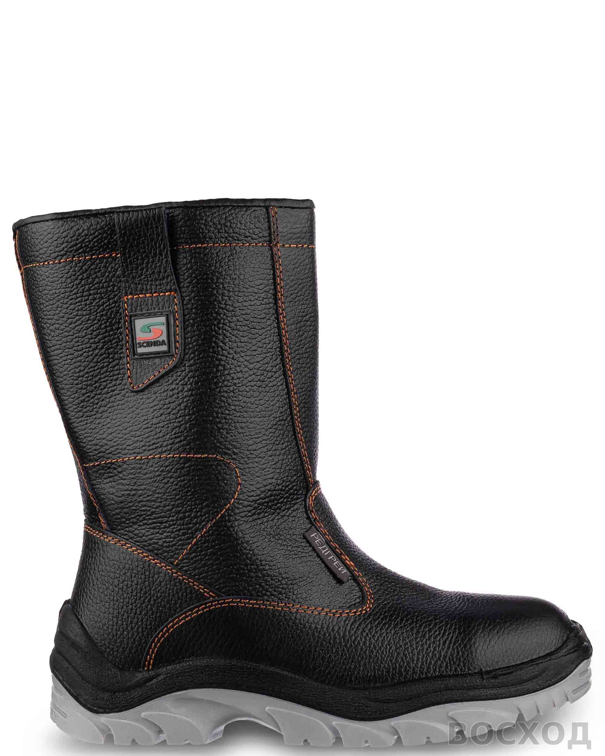 Сапоги кожаные утепленные РЕДГРЕЙ ПУ/ТПУ, металлический подносок, антипрокольная стелька - изображение 8