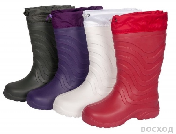 Сапоги ЭВА ОНЕГА -55С (STEP) женские, с надстав, утеплен. (вкл. чулок), цвета в ассорт. (-55°С)