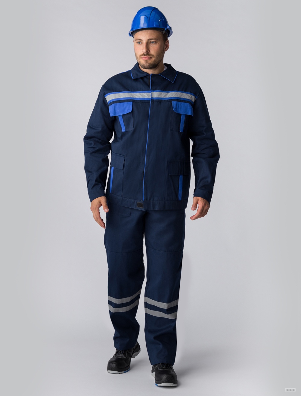 Костюм Итрорис-2 (тк.Саржа,250) п/к, т.синий/васильковый