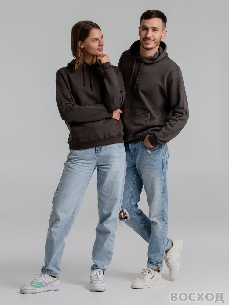 Толстовка с капюшоном Snake II темно-серая - изображение 8