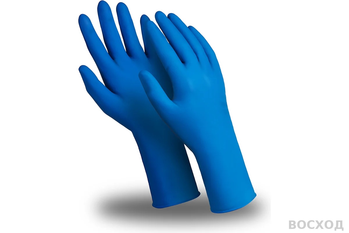 Перчатки ЭКСПЕРТ УЛЬТРА, (DG-042), латекс, 0.28 мм, неопудренные, текстурированные, цвет синий