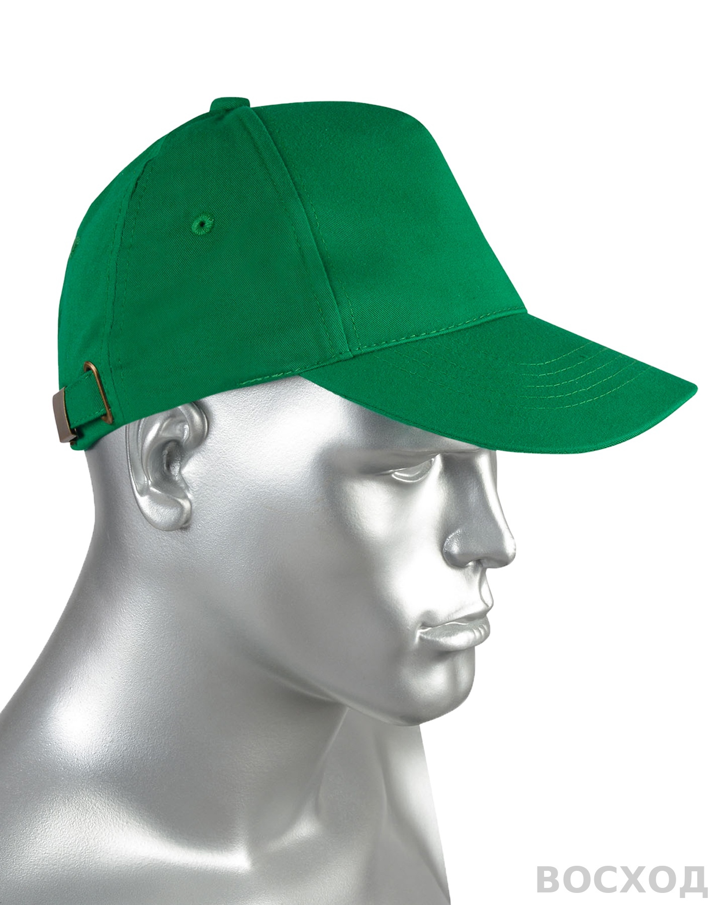 Кепка-бейсболка св.зелёная (пакет по 50 шт.,в упаковке 200 шт.)