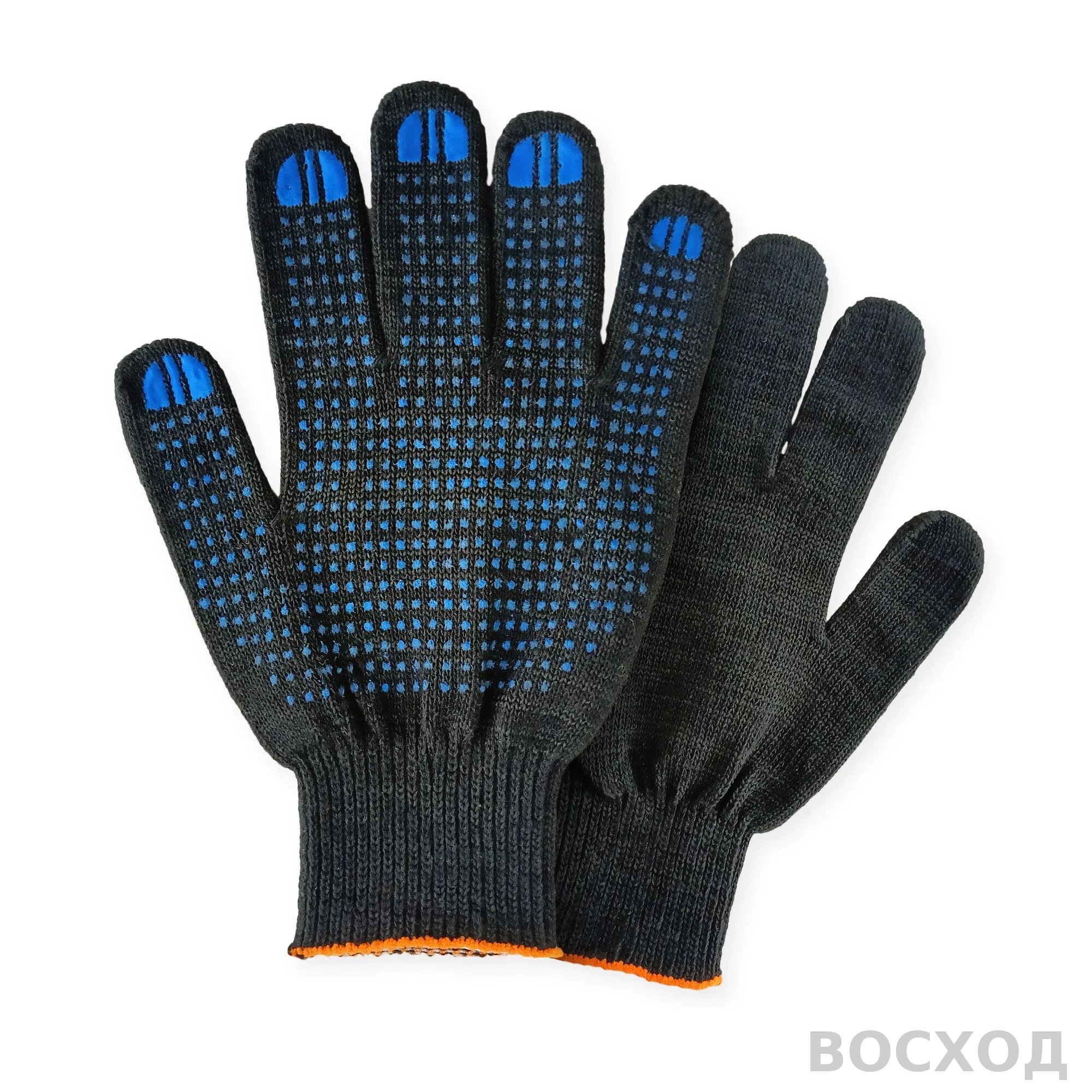 Перчатки х/б с ПВХ 10кл. 6-н. Точка   (А) - изображение 1