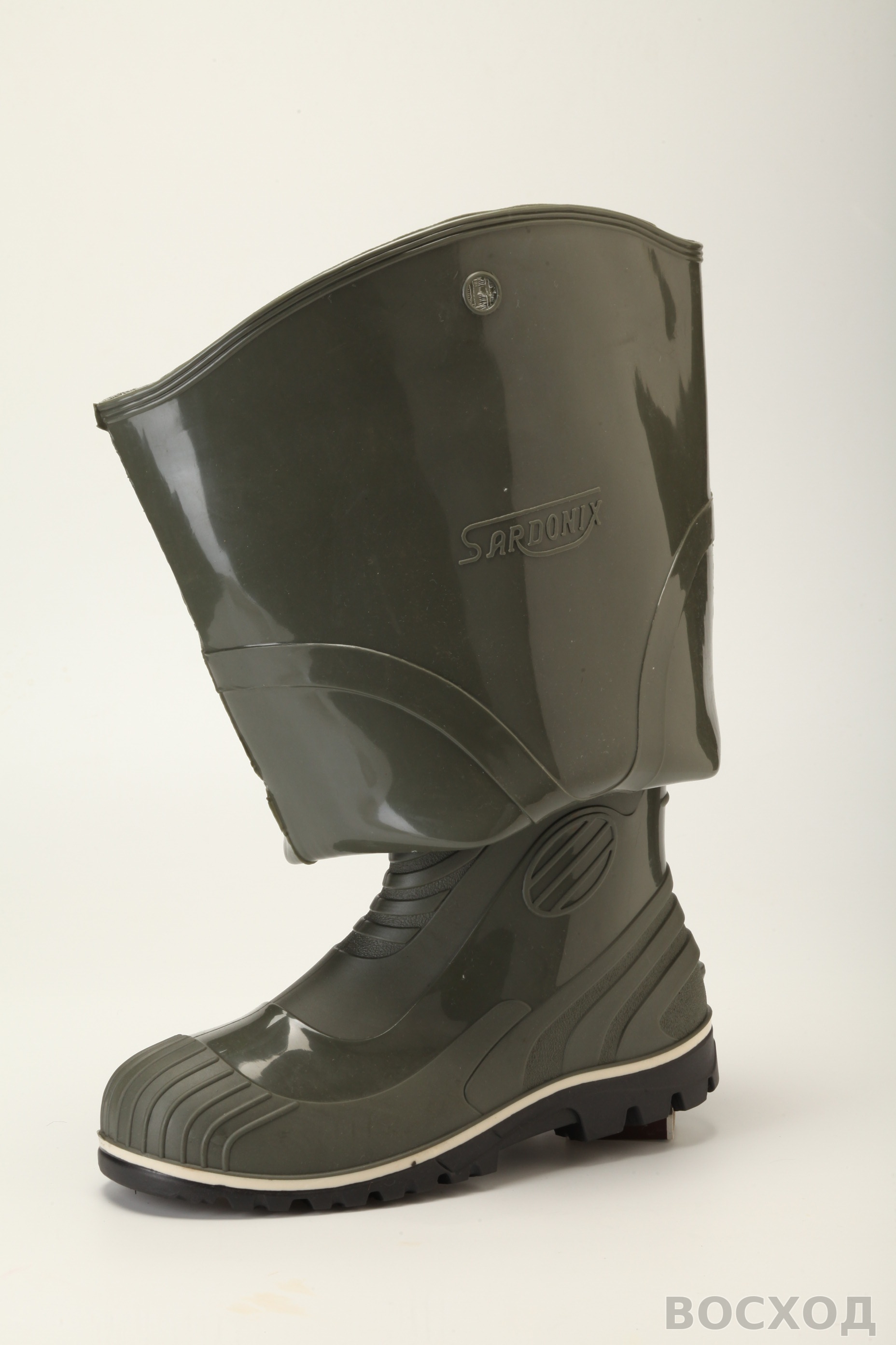 Сапоги рыбацкие ПВХ ПРОХОДЧЕСКИЕ 167-02 (SARDONIX) мужские, оливковые - изображение 1