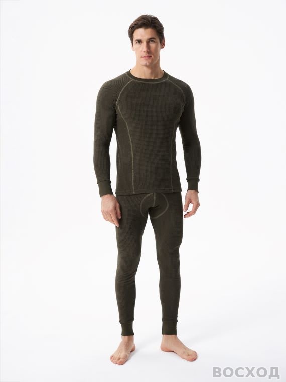 Термобельё перфорированное (фуфайка. кальсоны) Hobo Pro DryWarm стрейч-флис хаки