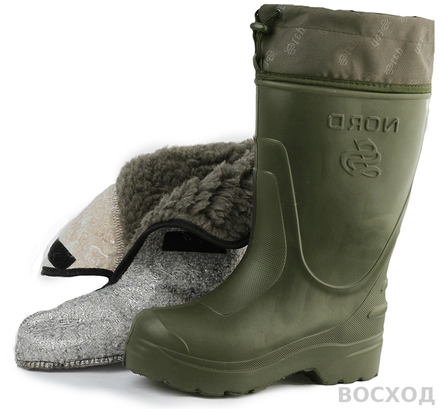 Сапоги ЭВА НОРД -45С (STEP) с надставкой, утепленные (вкл. чулок), олив (-45°С) - изображение 1