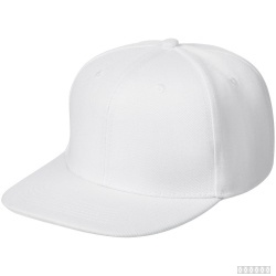 Бейсболка Snapback с прямым козырьком, белая