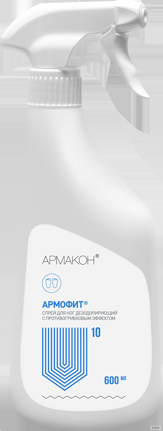 Спрей АРМАКОН™ 10 АРМОФИТ для ног дезодорирующий 600 мл, 1361
