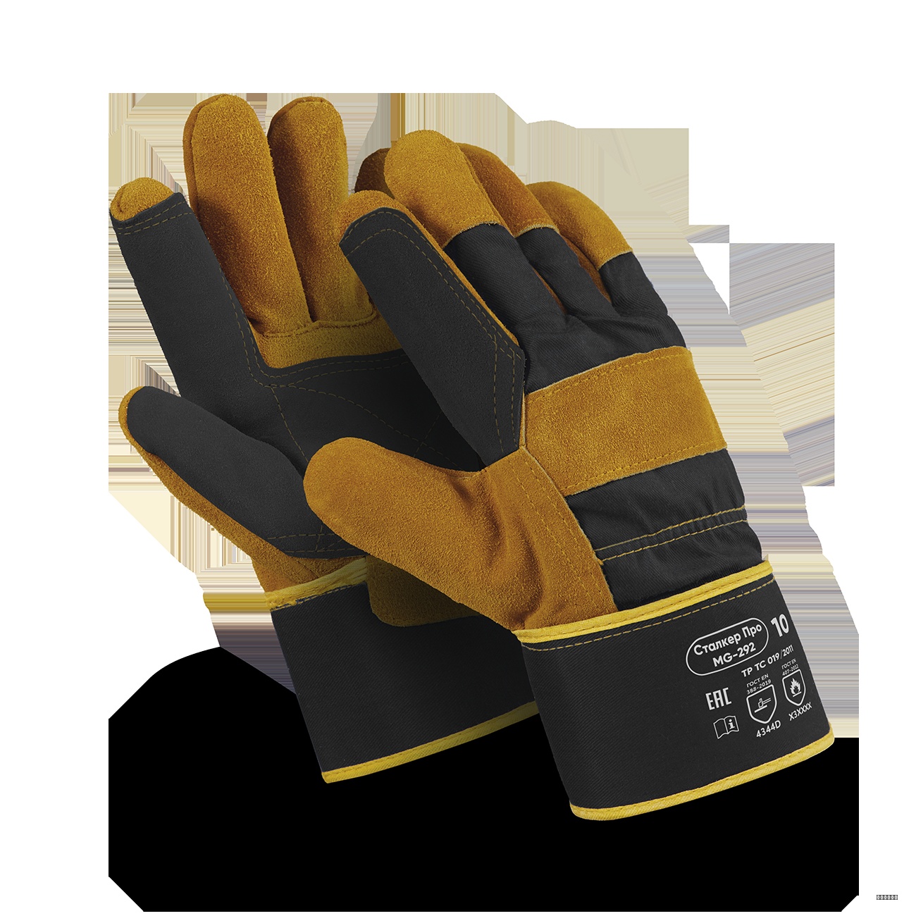 Перчатки Manipula Specialist® Сталкер Про (спилок/ткань+интерлок), SPL-72/MG-292
