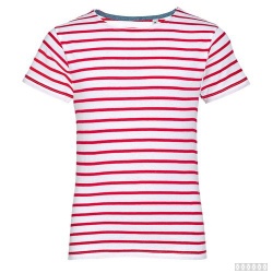 Футболка детская Miles Kids белая с красным