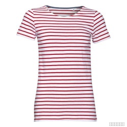 Футболка Miles Women белая с красным