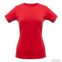 Футболка женская T-bolka Stretch Lady, красная