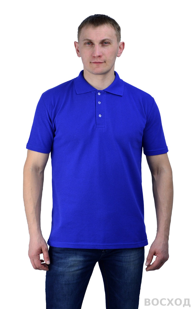 Рубашка-поло васильковая L(48-50)