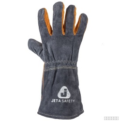 Краги сварочные c подкладкой и усиленными швами JWK502 FERRUS COMFORT Jeta Safety серые