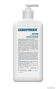 Крем для защиты кожи рук универсального (комбинир.) действия СЕВЕРЯНИН 1000мл. (флакон с дозатором)