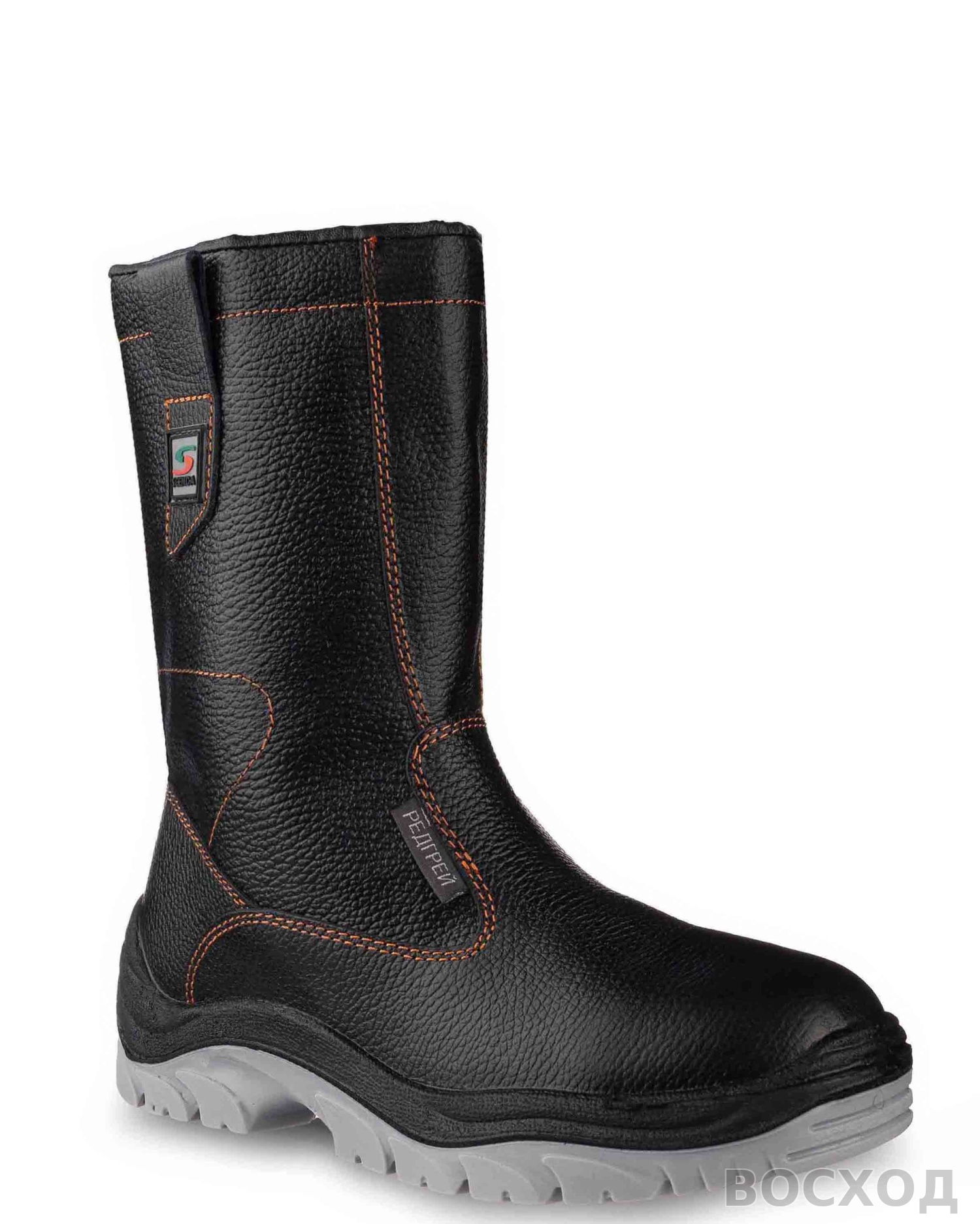 Сапоги кожаные утепленные РЕДГРЕЙ ПУ/ТПУ, металлический подносок, антипрокольная стелька - изображение 9