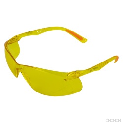 Очки защитные открытые JSG-7680A OPTIC FIT Jeta Safety, покрытие от царапин и запотевания, янтарные