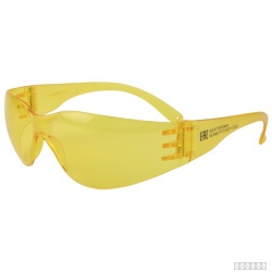 Очки защитные открытые JSG-8712A Eclipse с покрытием янтарные линзы Jeta Safety