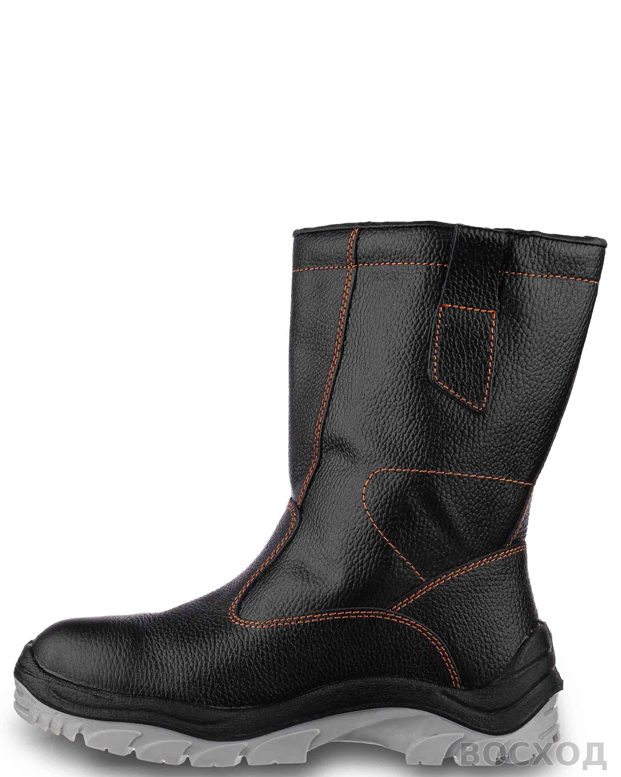 Сапоги кожаные утепленные РЕДГРЕЙ ПУ/ТПУ, металлический подносок, антипрокольная стелька 39 - изображение 3