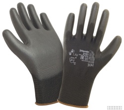Перчатки 2Hands Air 2101BLK, нейлон/ PU покрытие ладони и пальцев