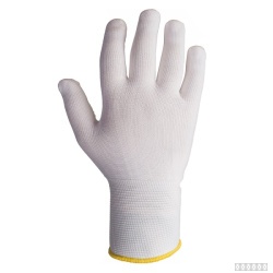 Перчатки бесшовные из нейлона Jeta Safety JS011n белые