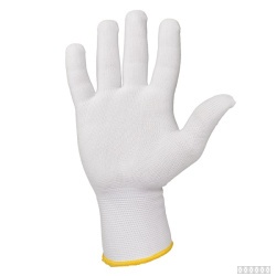 Перчатки бесшовные из полиэстера Jeta Safety JS011p белые