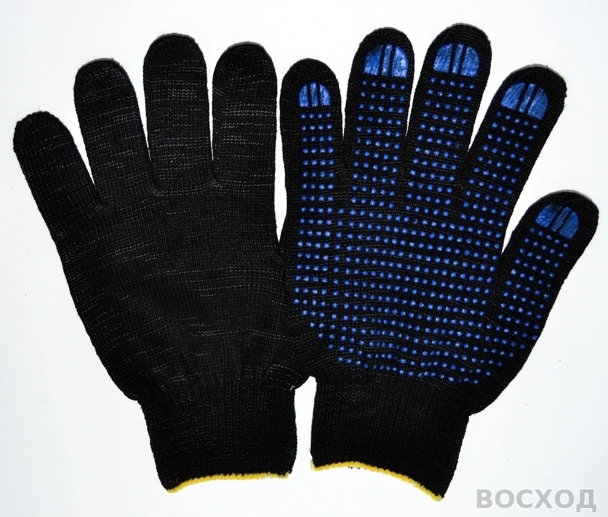 Перчатки х/б с ПВХ 10кл. 6-н. Точка