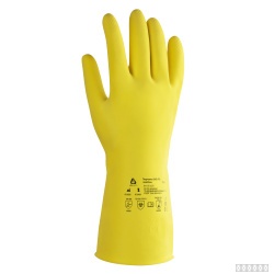 Перчатки из латекса для защиты от химических воздействий JHG-101 ACID ECO Jeta Safety
