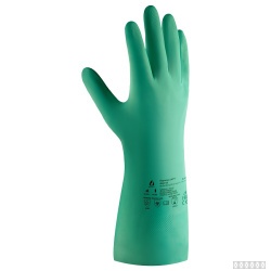 Перчатки нитриловые для защиты от химических воздействий JN711 ATOM OIL Jeta Safety