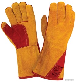 Перчатки (краги) 2Hands (Siberia) Т12-11-ru, спилок КРС/хлопок, лен, швы Kevlar
