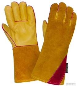 Перчатки (краги) 2Hands (Siberia) Т33-11-ru, кожа КРС/спилок КРС/швы Kevlar