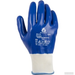 Перчатки полиэфирные с нитрильным покрытием JN-019 OIL MAX Jeta Safety