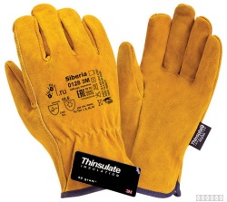Перчатки утепленные 2Hands (Siberia) 0128 3М, спилок КРС/Thinsulate 3М