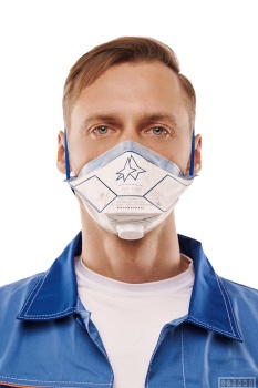 Респиратор с клапаном выдоха RK 6021 (РК) FFP2 NR D (аналог 3М Aura 9322+ и VFlex 9162)