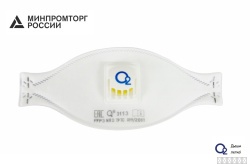 Респиратор трехпанельный О2 3113 FFP3 N RD с клапаном выдоха (аналог 3М Aura 9332+)