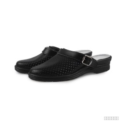 Сабо кожаные 4-12-7 (STEP) женские, черные