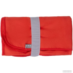Спортивное полотенце Vigo Medium, красное полотенце: 80х130 см; сумка: 25x14x6 см