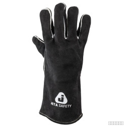 Краги сварочные c подкладкой JWK1301 FERRUS WIDE Jeta Safety черные