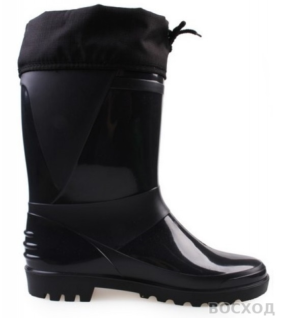 Сапоги ПВХ D-28 Н (STEP) мужские, с надставкой, черные - изображение 2