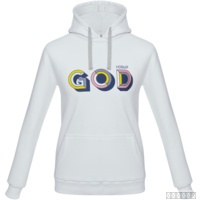 Толстовка с капюшоном «Новый GOD», белая