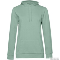 Толстовка с капюшоном женская Hoodie, серо-зеленая