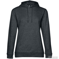 Толстовка с капюшоном женская Hoodie, меланж (антрацит)