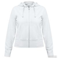 Толстовка женская Hooded Full Zip белая